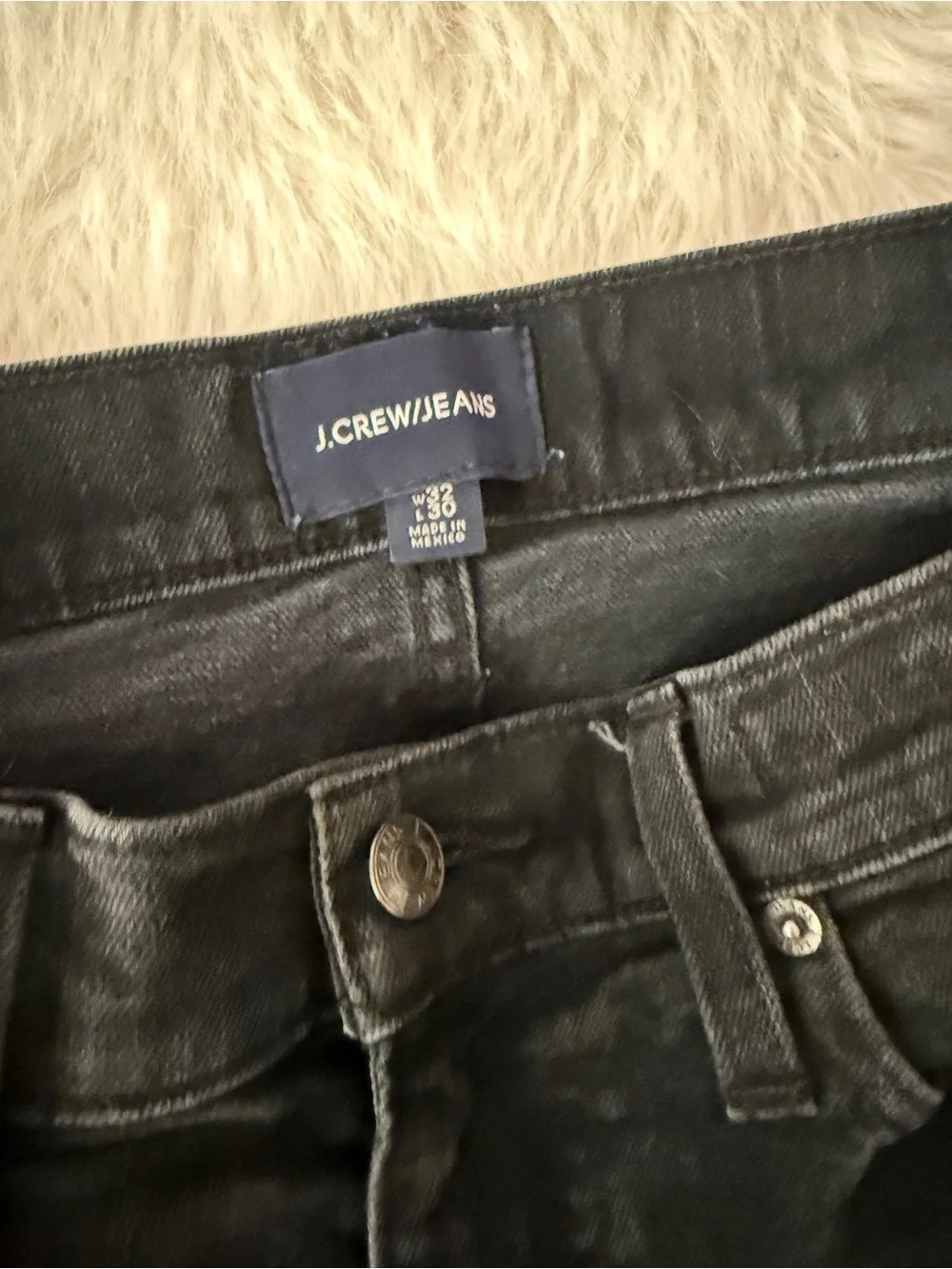 J. Crew Men’s Slim Straight Jeans in Washed Black